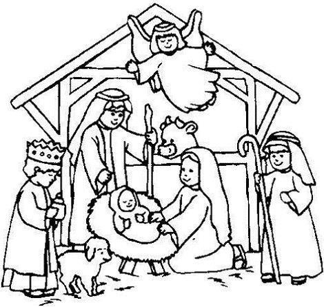 Nativity Coloring Pages on Qu   Portal De Bel  N Te Ha Gustado M  S