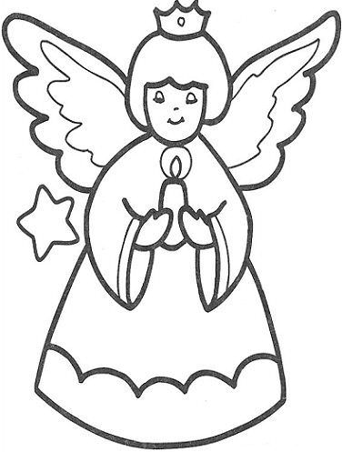 dibujos navidad angel