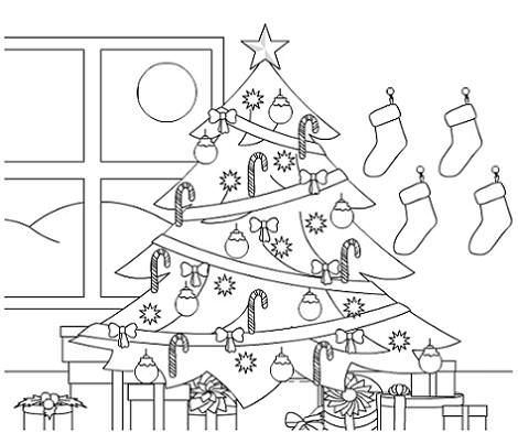Dibujo de árbol de Navidad