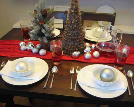Decoración y centros de mesa para Navidad