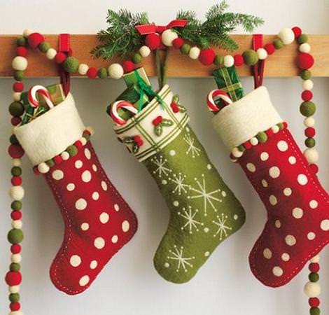Bonitos calcetines de Navidad